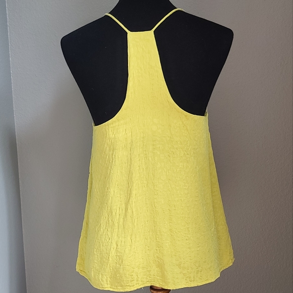 Yellow Green Leopard Print Halter Tank Top - Picture 2 of 8